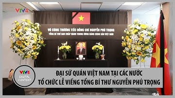 Đại sứ quán Việt Nam tại các nước tổ chức lễ viếng Tổng Bí thư Nguyễn Phú Trọng  | VTV4
