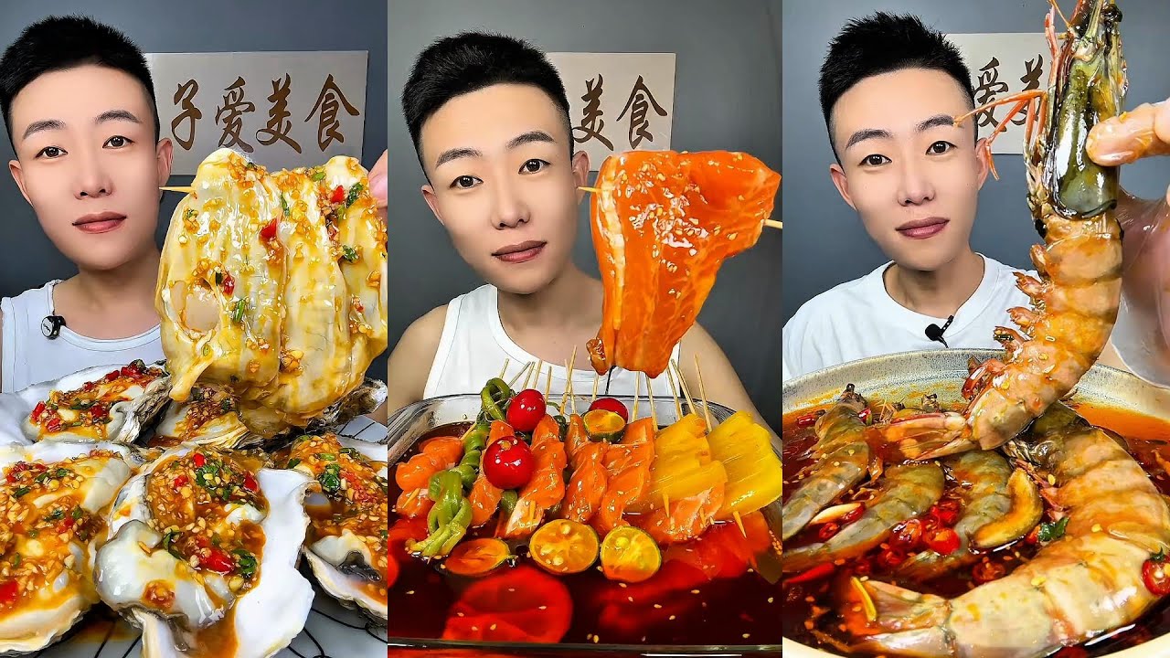 🦐🦪 ASMR Seafood Mukbang | Eating Raw Spicy Shellfish Feast | Ultimate Fresh Seafood Platter