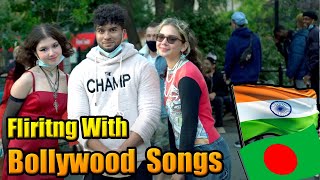 FLIRTING WITH AMERICAN GIRLS USING BOLLYWOOD SONG LYRICS (Hindi Funny Video)