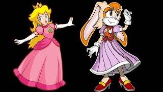Vanilla The Rabbit And Princess Peach!