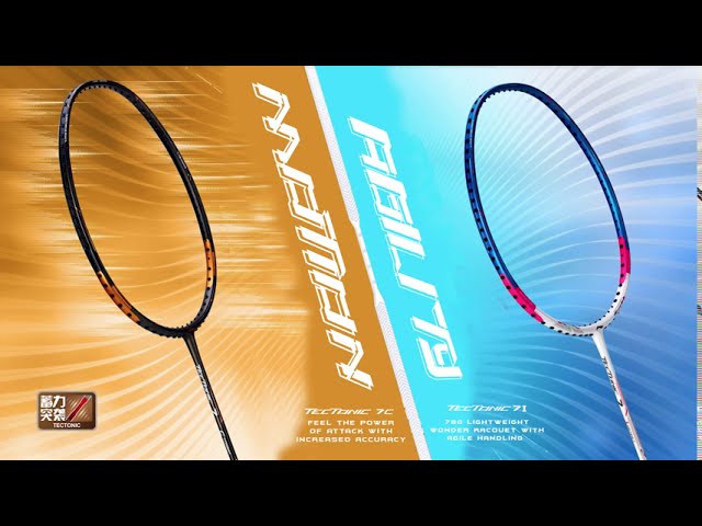 LI-NING TECTONIC 7I & 7C BADMINTON RACKETS - YouTube