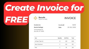 How to Create a Professional Invoice for FREE Using Google Docs Template | Easy Invoice Design Guide