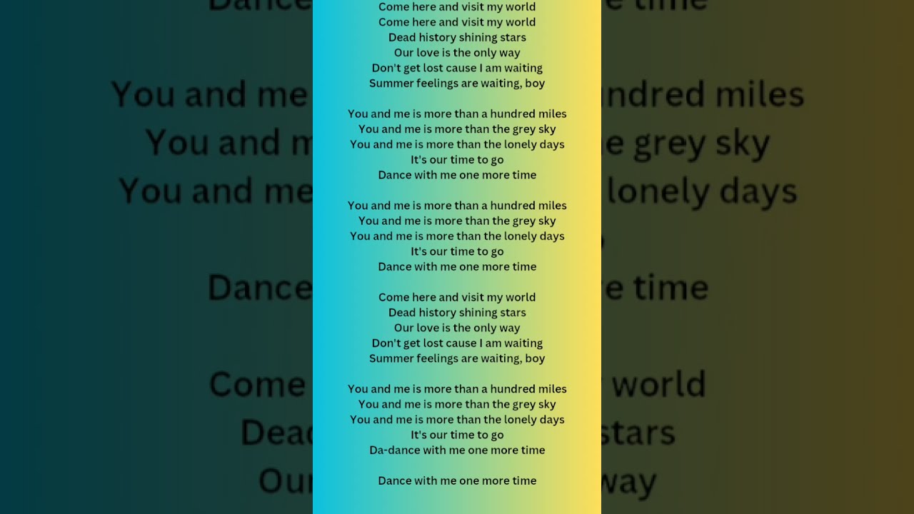 Hundred Miles Lyrics YouTube Hundred Miles Lyrics YouTube