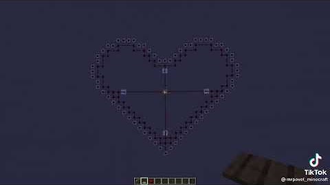 (Minecraft) a heart fireworks ❤️
