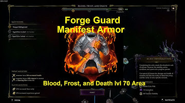 Last Epoch Forge Guard, Manifest Armor VS Blood Frost and Death lvl 70 Area