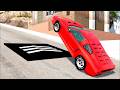 Instant Speed 0 to 600 MPH Blast : Which BeamNG Car Survives the Farthest?! #3737