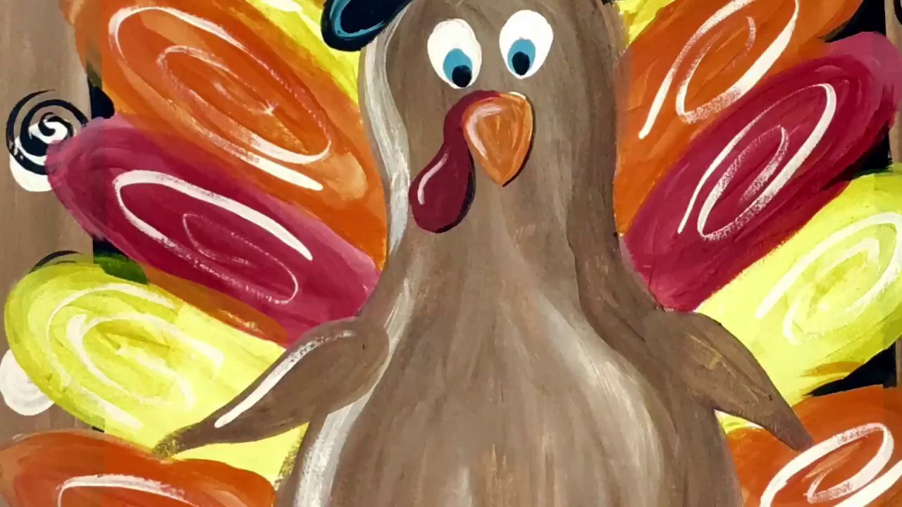 Easy Turkey Canvas Painting YouTube Easy Turkey Canvas Painting YouTube