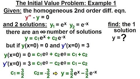 Differential Equation - 2nd Order (9 of 54) The Initial Value Problem: Example 1