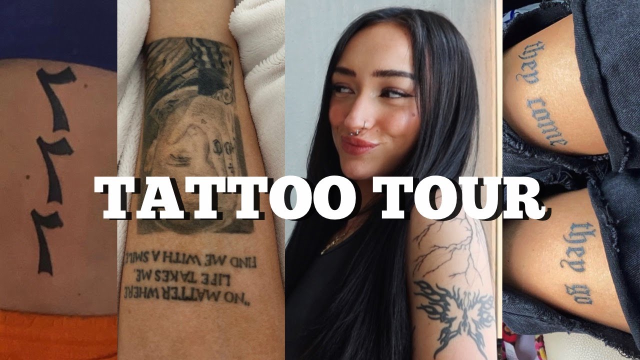 MY OFFICIAL TATTOO TOUR | rhegan777 - YouTube