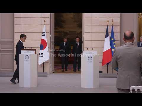 France's Macron meets South Korean counterpart Lee Jae Myung in Paris