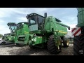 Работа  роторного зерноуборочного комбайна John Deere 9660 STS (2005 г.в.)