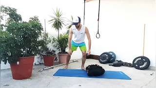AT HOME | Burpees Over The Bag - Burpees Sobre Mochila