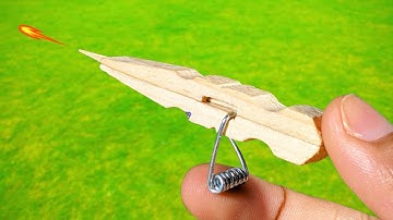 MINI TOOTHPICK GUN - DIY INVENTION