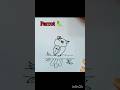 Parrot drawing for kids #arts #draw #shorts #drawing #youtube
