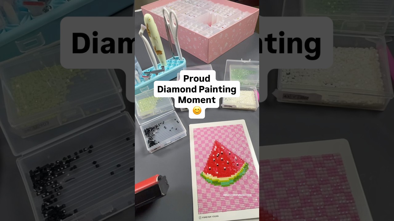 Момент триумфа в алмазной живописи! 