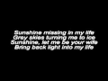Shaya hansen sunshine  lyrics