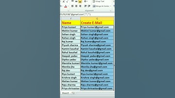 create email id #excel #viral #exceltricks #shortsvideo #youtubeshorts #trending