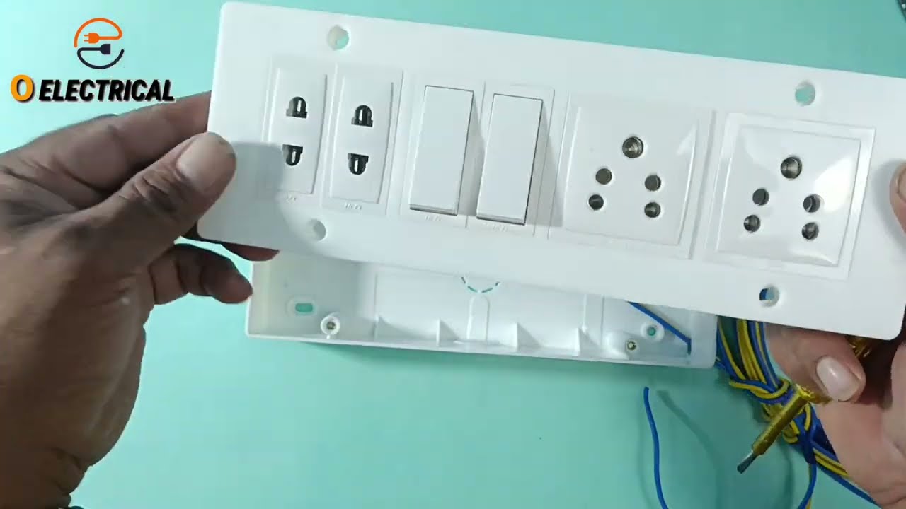 How to make an extension box |2 socket+2switch+2 pin box wiring