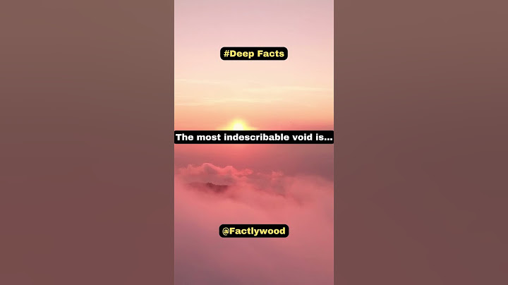 The most indescribable void is... #shorts