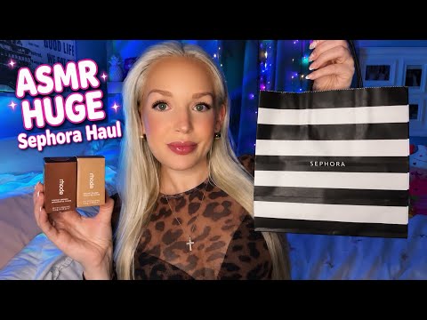 Satisfying ASMR Sephora Haul: Unboxing New Rhode Beauty and MORE! ✨