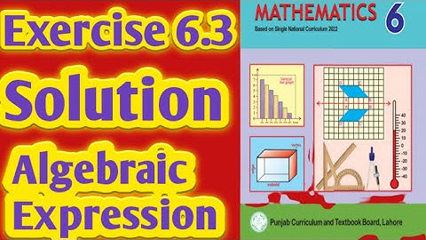 Exercise 6.3 Solution|Algebraic Expression|Class 6 New Mathematics Book|PTCB|SNC|@skmathematica8