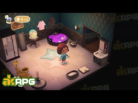 Best Shower Room Design in ACNH - Animal Crossing New Horizons Bathroom Idea 
