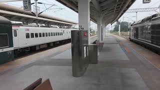 平板拍本務特寫R224拉轉加速 7802,5899,371 枋寮站三車發車交會 Guide