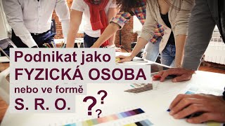 Živnost vs. s. r. o. | je lepší byznys OSVČ nebo jako obchodní společnost SRO? (Eng. subt. + info ↓)