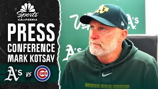 Mark Kotsay discusses Athletics' brutal loss to Cubs after ninth-inning collapse | NBC Sports CA