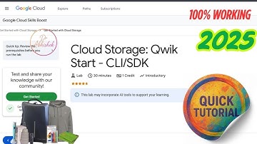 Cloud Storage: Qwik Start - CLI/SDK [2025] GSP074 #qwiklabs #googlecloudarcade