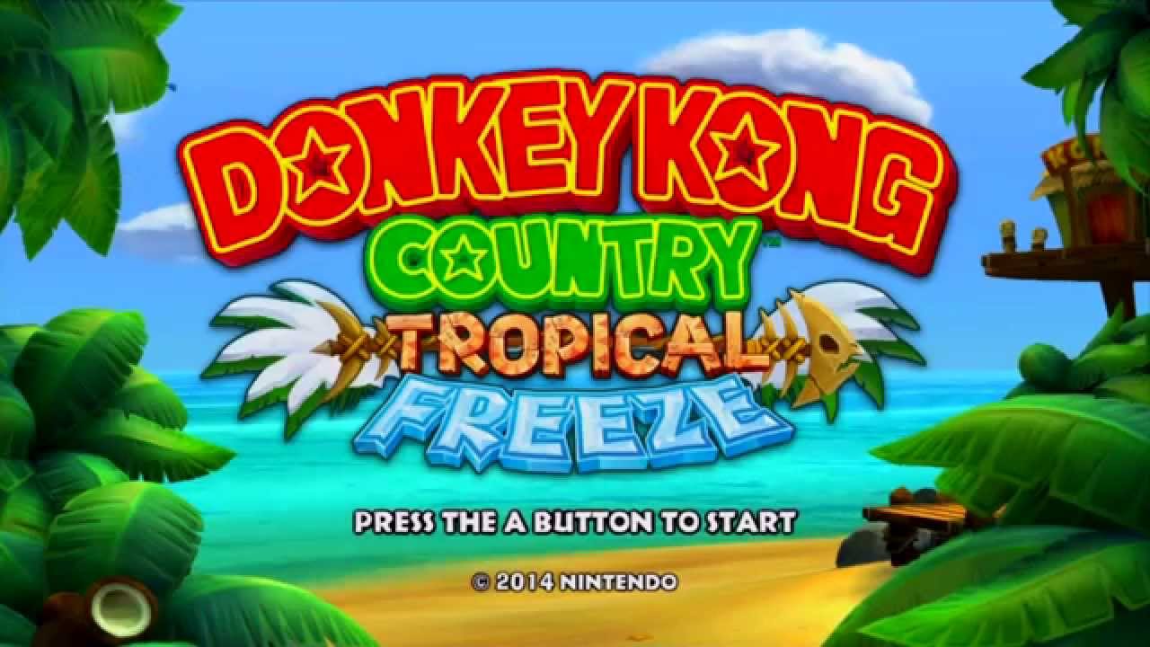 Image result for donkey kong tropical freeze start screen