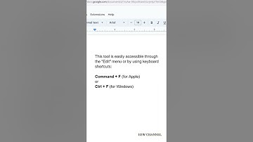 Find and Replace Feature in Google Docs  #shorts