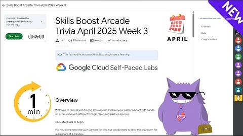 Skills Boost Arcade Trivia April 2025 Week 3