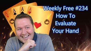 How To Evaluate Your Hand - Weekly Free #234 - Online Bridge Competition