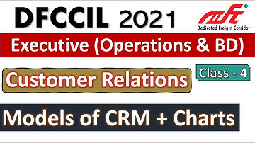 Customer Relations | DFCCIL Class - 4 | Models of CRM and Charts | DFCCIL Executive Operations & BD