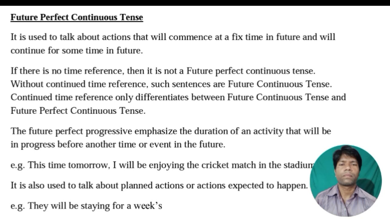 Future Perfect Continuous Tense | Rules | Example - YouTube