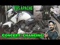 howto tvsapache rtr160concept changing |😱bike concept