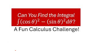 Calculus Challenging Problem 3  #Calculus #CalculusProblem #Integral #Math #Maths #UseTrig