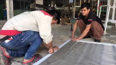 #2 Thi công & lắp đặt cửa lưới chỗng muỗi dạng cố định