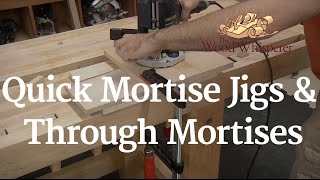 230 - Quick Mortising Jigs & Through Tenons Original post on our site with additional information, plans, questions & comments: http://www.thewoodwhisperer.com/videos/quick-