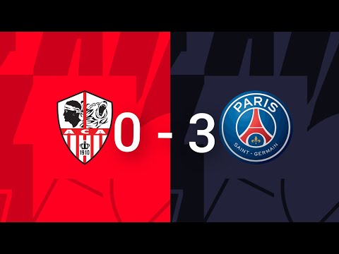 Ajaccio 0 vs 3 PSG, Complete Goal Highlights, Ligue 1 match, Nice goals from PSG, Like and Subscribe