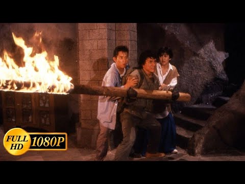 Jackie Chan fights with a bunch of monks / Armour of God (1986)