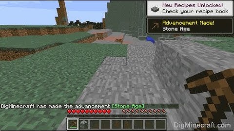 Minecraft Advancement: Stone Age: How To Get- Minecraft 1.21.11