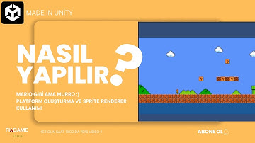 Unity Dersleri C# Lessons Mario Oyununun Çakması Murro :)