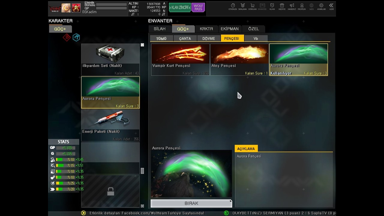 wolfteam aura pençesi