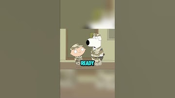 Stewie & Brian Try to Get Kicked Out of the Army 😂 #funny #familyguy #shorts