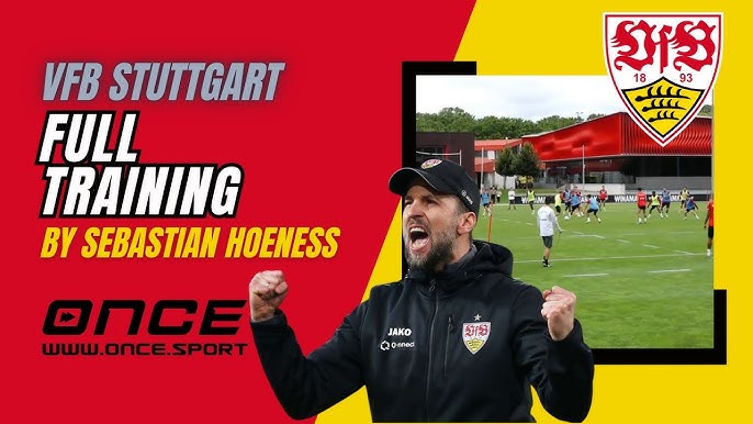 VfB Stuttgart - full training by Sebastian Hoeneß - YouTube