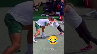 😂 Djokovic wrestles with his DAUGHTER #djokovic Net Worth