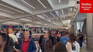 Lines Stretch Across Georgia International Airport As TSA Struggles With Ongoing DHS Shutdown