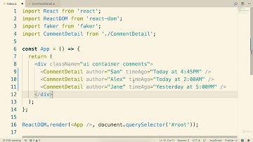 3.11  Passing Multiple Props | Modern React with Redux [2019 Update]